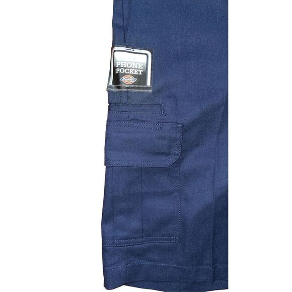 Dickies Mens Relaxed Fit , Navy Cargo Work Shorts Sz 44 With Flex 13” Inseam NWT - Picture 5 of 8